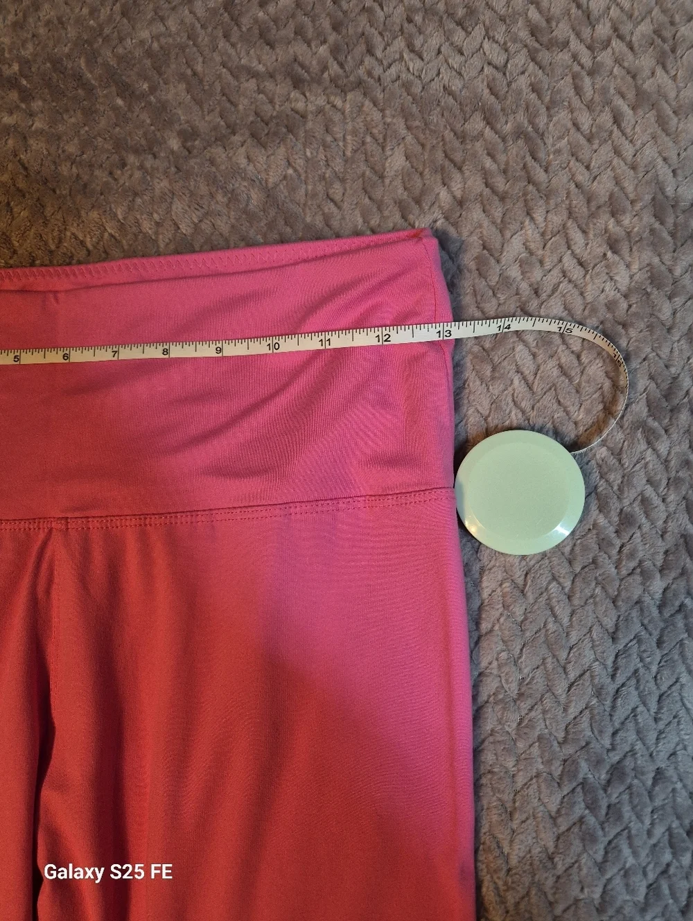 3-Pack Capri Length Leggings, Blue, Orange & Pink, L/XL, EUC